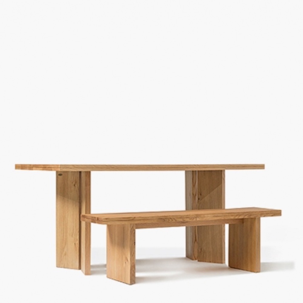 Simple Table no.1 + Bench set [4인/6인]